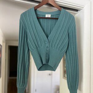 Aritzia Wilfred plunge cardigan